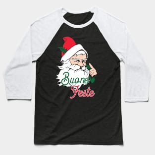 Babbo Natale: Buone Festa Italian Christmas design Baseball T-Shirt